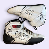 K1 Race Worn Shoes Signed